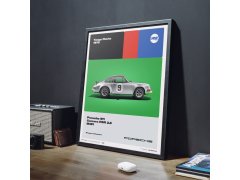Automobilist Posters | Porsche 911 Carrera RSR 2.8 - 50th Anniversary - Targa Florio - 1973, Mini Edition, 21 x 30 cm 7
