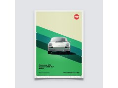 Automobilist Posters | Porsche 911 RS - 50th Anniversary - 1973 - White, Limited Edition of 200, 50 x 70 cm
