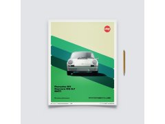 Automobilist Posters | Porsche 911 RS - 50th Anniversary - 1973 - White, Classic Edition, 40 x 50 cm