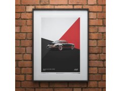 Automobilist Posters | Porsche 911 RS - 1973 - Black, Mini Edition, 21 x 30 cm 2