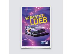 Automobilist Posters | M-Sport - Ford Puma Hybrid Rally1 - Sébastien Loeb - 2022, Limited Edition of 200, 50 x 70 cm