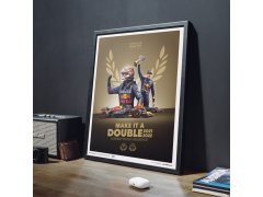 Automobilist Posters | Oracle Red Bull Racing - Make It A Double - Max Verstappen - 2022 F1® World Drivers´ Champion, Mini Edition, 21 x 30 cm 3