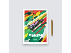 Automobilist Posters | Oracle Red Bull Racing - Sergio Pérez - Mexican Grand Prix - 2022, Mini Edition, 21 x 30 cm