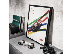 Automobilist Posters | Porsche 911R - BP Racing - Monza - 1967, Mini Edition, 21 x 30 cm 5