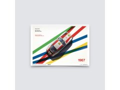 Automobilist Posters | Porsche 911R - BP Racing - Monza - 1967, Mini Edition, 21 x 30 cm