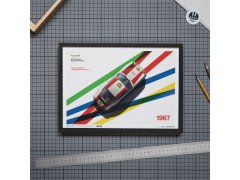 Automobilist Posters | Porsche 911R - BP Racing - Monza - 1967, Classic Edition, 40 x 50 cm 4
