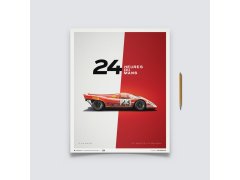 Automobilist Posters | Porsche 917 - Salzburg - 24 Hours of Le Mans - 1970, Classic Edition, 40 x 50 cm