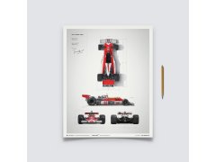 Automobilist Posters | McLaren M23 - James Hunt - Blueprint - Japanese GP - 1976, Classic Edition, 40 x 50 cm