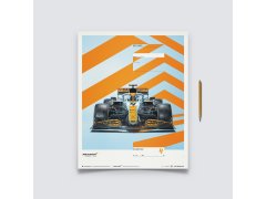 Automobilist Posters | McLaren x Gulf - Lando Norris - 2021, Classic Edition, 40 x 50 cm