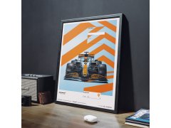 Automobilist Posters | McLaren x Gulf - Lando Norris - 2021, Mini Edition, 21 x 30 cm 5