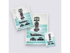 Automobilist Posters | Mercedes-AMG Petronas F1 Team - F1 W12 E Performance - Blueprint - 2021, Classic Edition, 40 x 50 cm 2