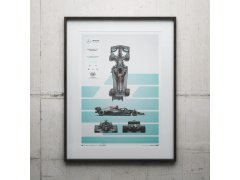 Automobilist Posters | Mercedes-AMG Petronas F1 Team - F1 W12 E Performance - Blueprint - 2021, Classic Edition, 40 x 50 cm 6