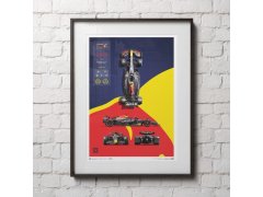 Automobilist Posters | Oracle Red Bull Racing - RB18 - Blueprint - 2022, Limited Edition of 200, 50 x 70 cm 4