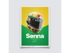 Automobilist Posters | McLaren MP4/4 - Ayrton Senna - Helmet - San Marino GP - 1988, Limited Edition of 200, 50 x 70 cm