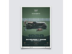 Automobilist Posters | Bentley Speed Six - 24h Le Mans - 100th Anniversary - 1929, Limited Edition of 200, 50 x 70 cm