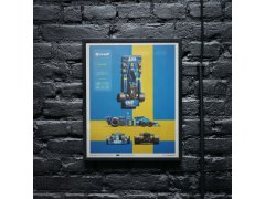 Automobilist Posters | Tyrrell - P34 - Blueprint - 1976, Mini Edition, 21 x 30 cm 9