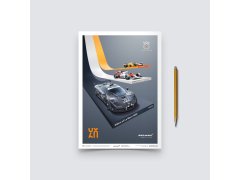 Automobilist Posters | McLaren Racing - The Triple Crown - 60th Anniversary, Mini Edition, 21 x 30 cm