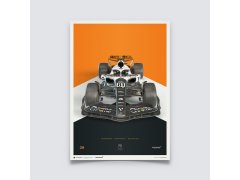 Automobilist Posters | McLaren Formula 1 Team - Oscar Piastri - The Triple Crown Livery - 60th Anniversary - 2023, Large, 50 x 70 cm