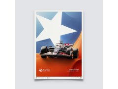 MoneyGram Haas F1 Team 2024 | Velká cena Austinu Texas 50x70