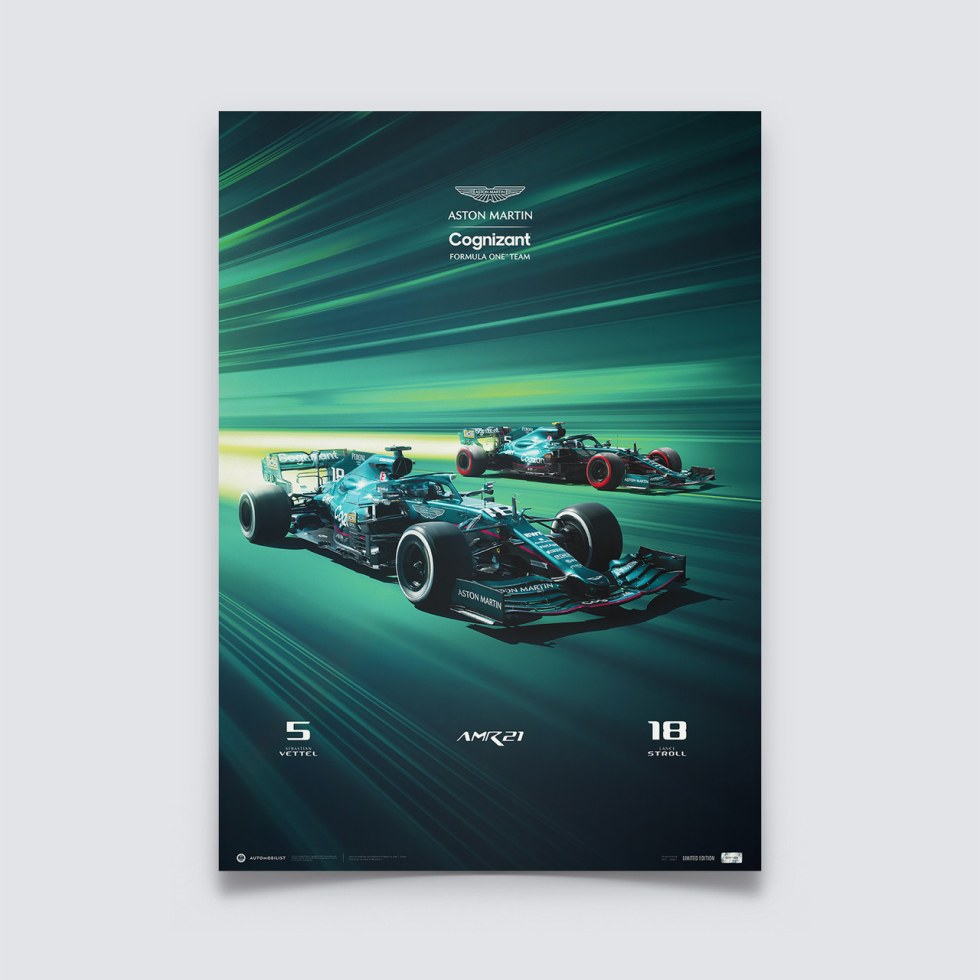 Aston Martin Cognizant Formula One™ Team - Season 2021 | Limited Edition - Další zboží F1 Plakáty