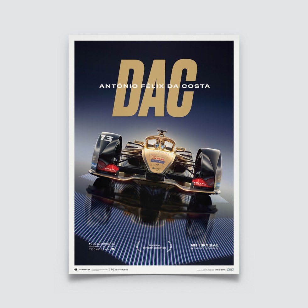DS TECHEETAH - Formula E Team - António Félix Da Costa | Limited Edition - Další zboží F1 Plakáty