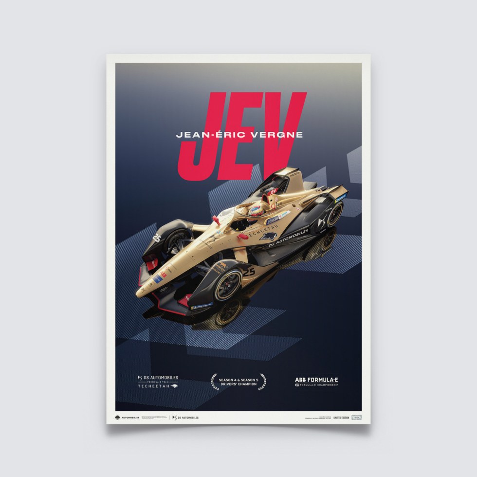 DS TECHEETAH - Formula E Team - Jean-Éric Vergne | Limited Edition - Další zboží F1 Plakáty