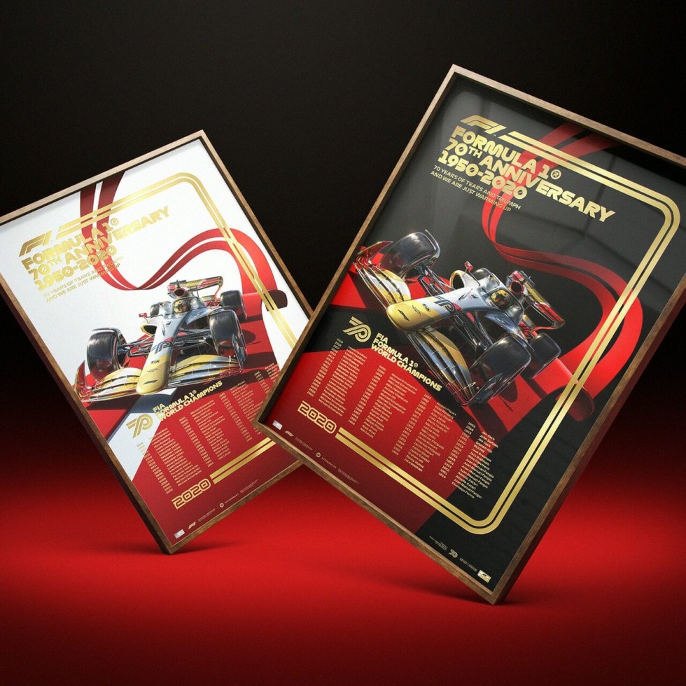 Automobilist FIA Formula 1® World Champions 1950 - 2019 - Platinum Anniversary Edition - Další zboží F1 Plakáty