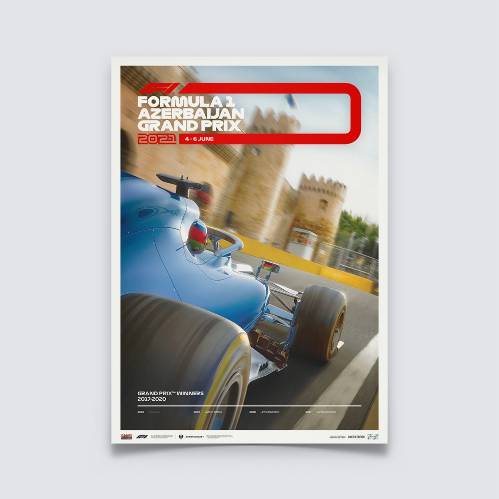 Formula 1® Azerbaijan Grand Prix 2021 | Limited Edition - Další zboží F1 Plakáty