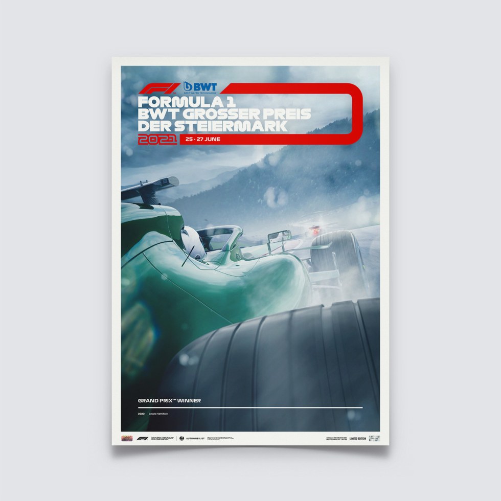 Formula 1® BWT Grosser Preis Der Steiermark 2021 | Limited Edition - Další zboží F1 Plakáty