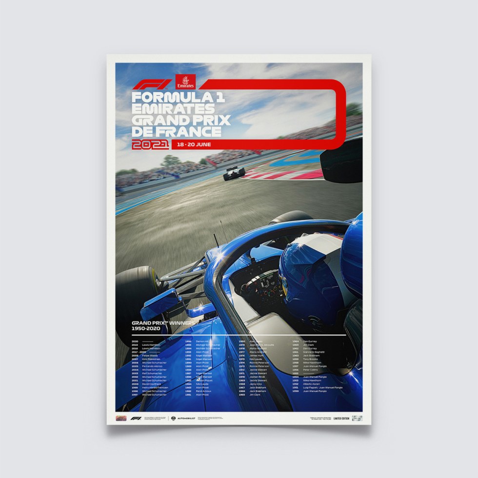 Formula 1® Emirates Grand Prix De France 2021 | Limited Edition - Další zboží F1 Plakáty