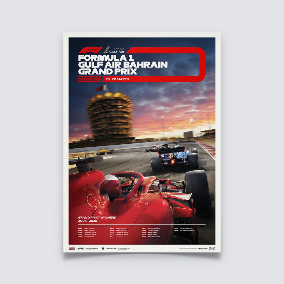 Formula 1® Gulf Air Bahrain Grand Prix 2021 | Limited Edition - Další zboží F1 Plakáty