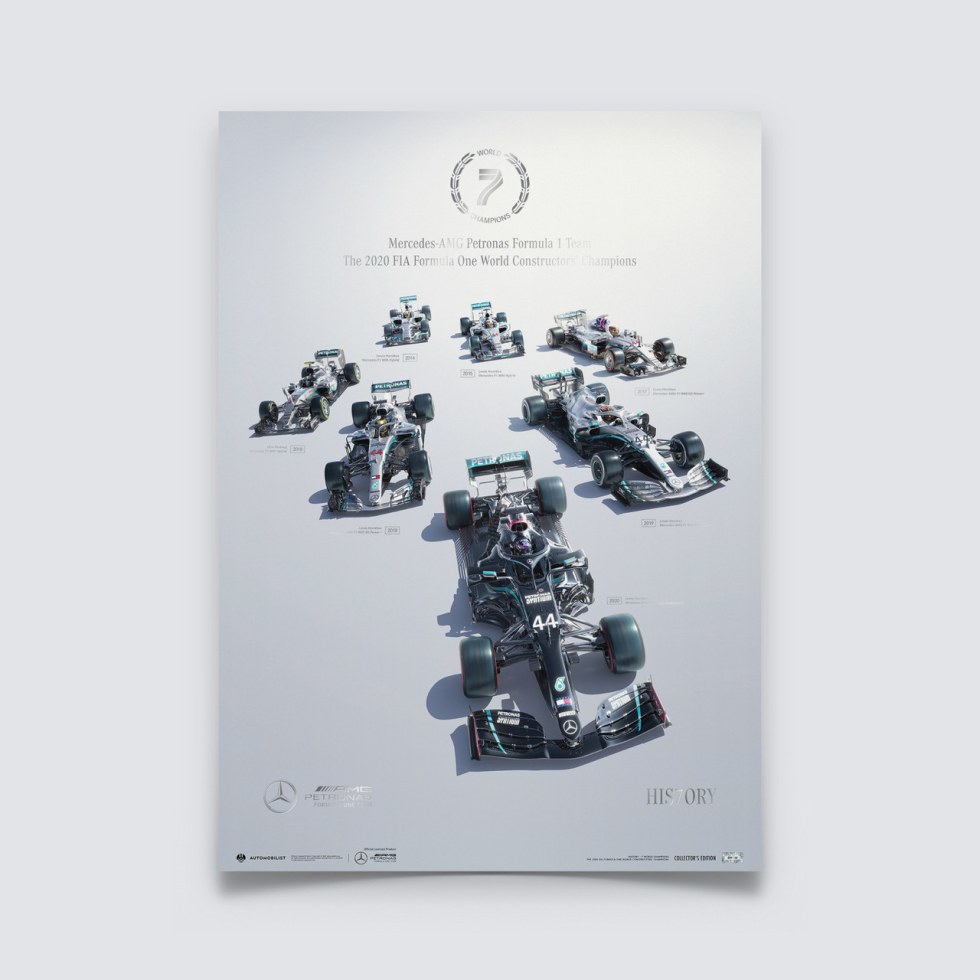 Mercedes-AMG Petronas F1 Team - 7 FIA F1® World Constructors Championships | Collector’s Edition - Další zboží F1 Plakáty