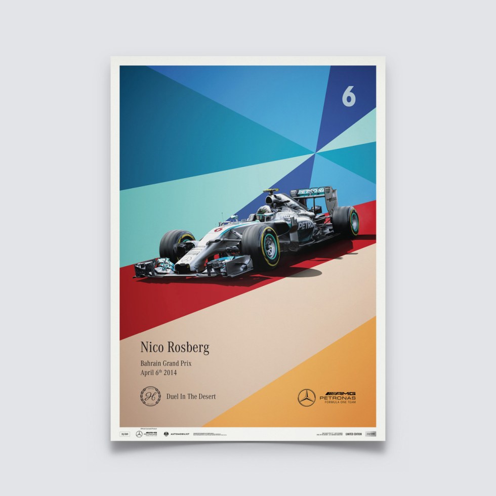 Mercedes-AMG Petronas Motorsport - 2014 - Nico Rosberg | Limited Edition - Další zboží F1 Plakáty