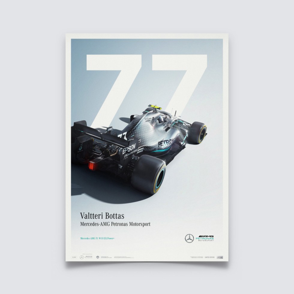 Mercedes-AMG Petronas Motorsport - 2019 - Valtteri Bottas - Limited Edition - Další zboží F1 Plakáty