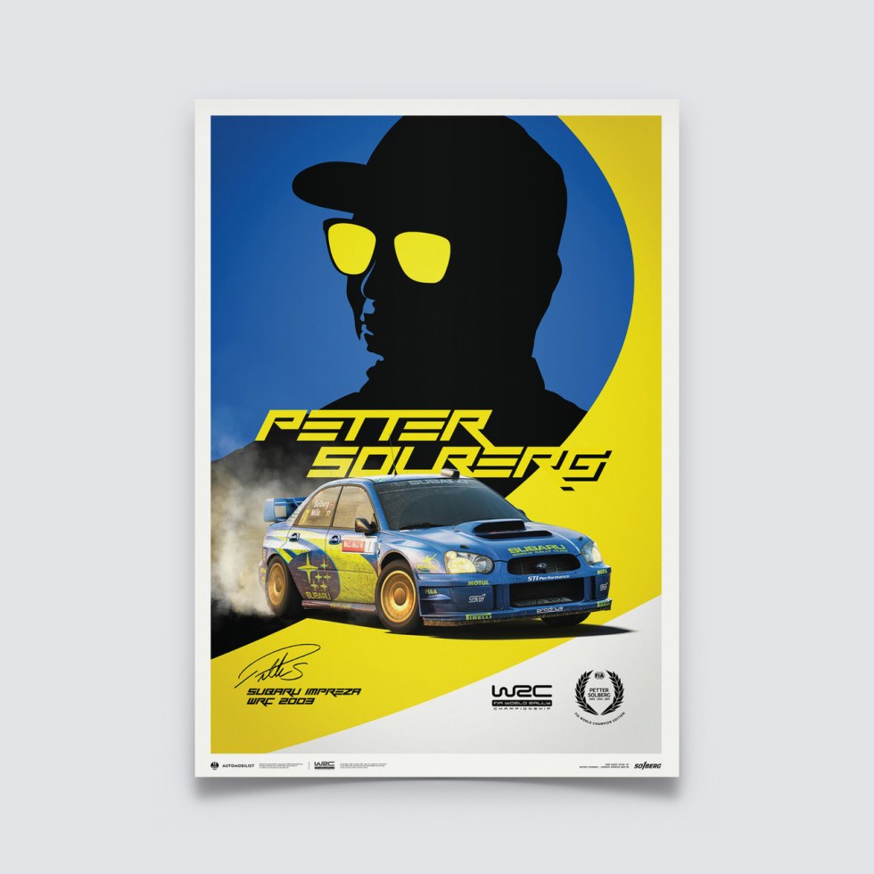 Subaru Impreza WRC 2003 - Petter Solberg - Poster - Další zboží F1 Plakáty