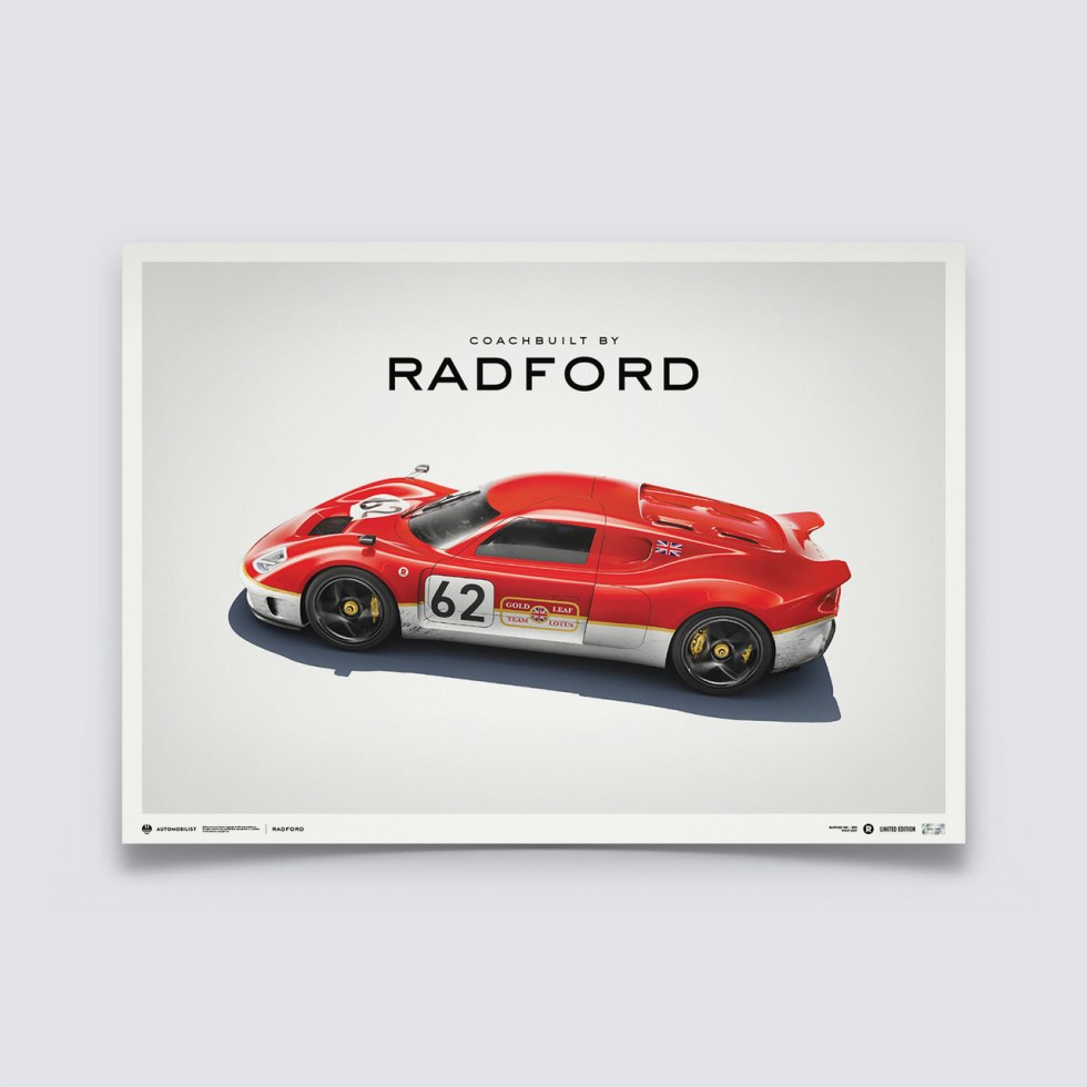 Lotus Type 62-2 - Coachbuilt by Radford - Gold Leaf - 2021 | Limited Edition - Další zboží F1 Plakáty
