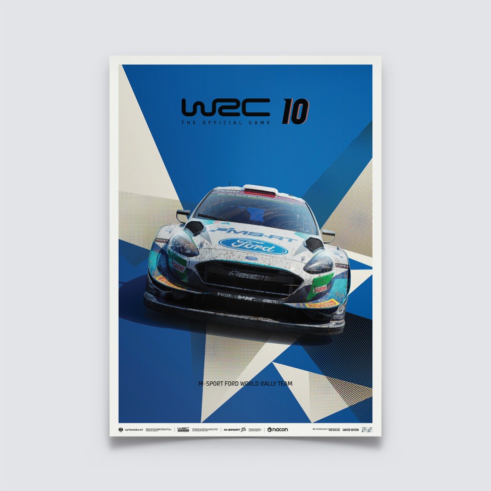 WRC 10 - FORD - THE OFFICIAL GAME COVER | LIMITED EDITION - Další zboží F1 Plakáty