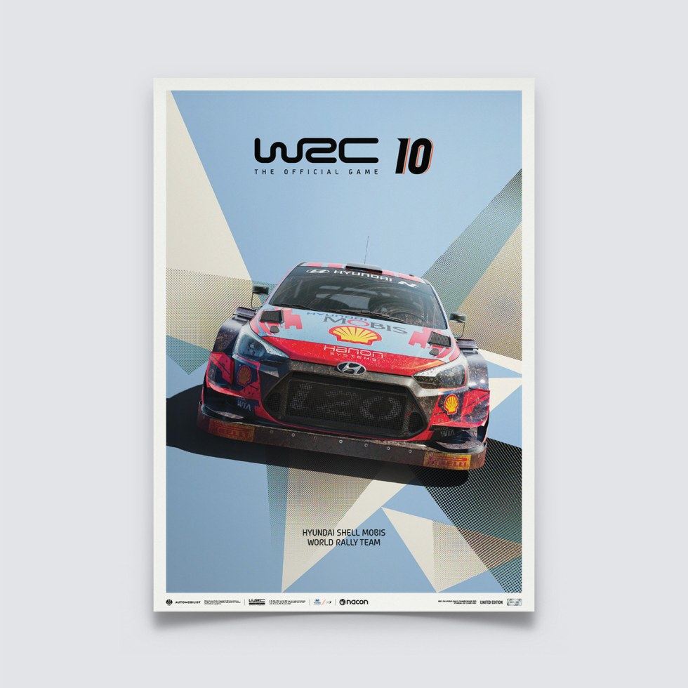 WRC 10 - HYUNDAI - THE OFFICIAL GAME COVER | LIMITED EDITION - Další zboží F1 Plakáty