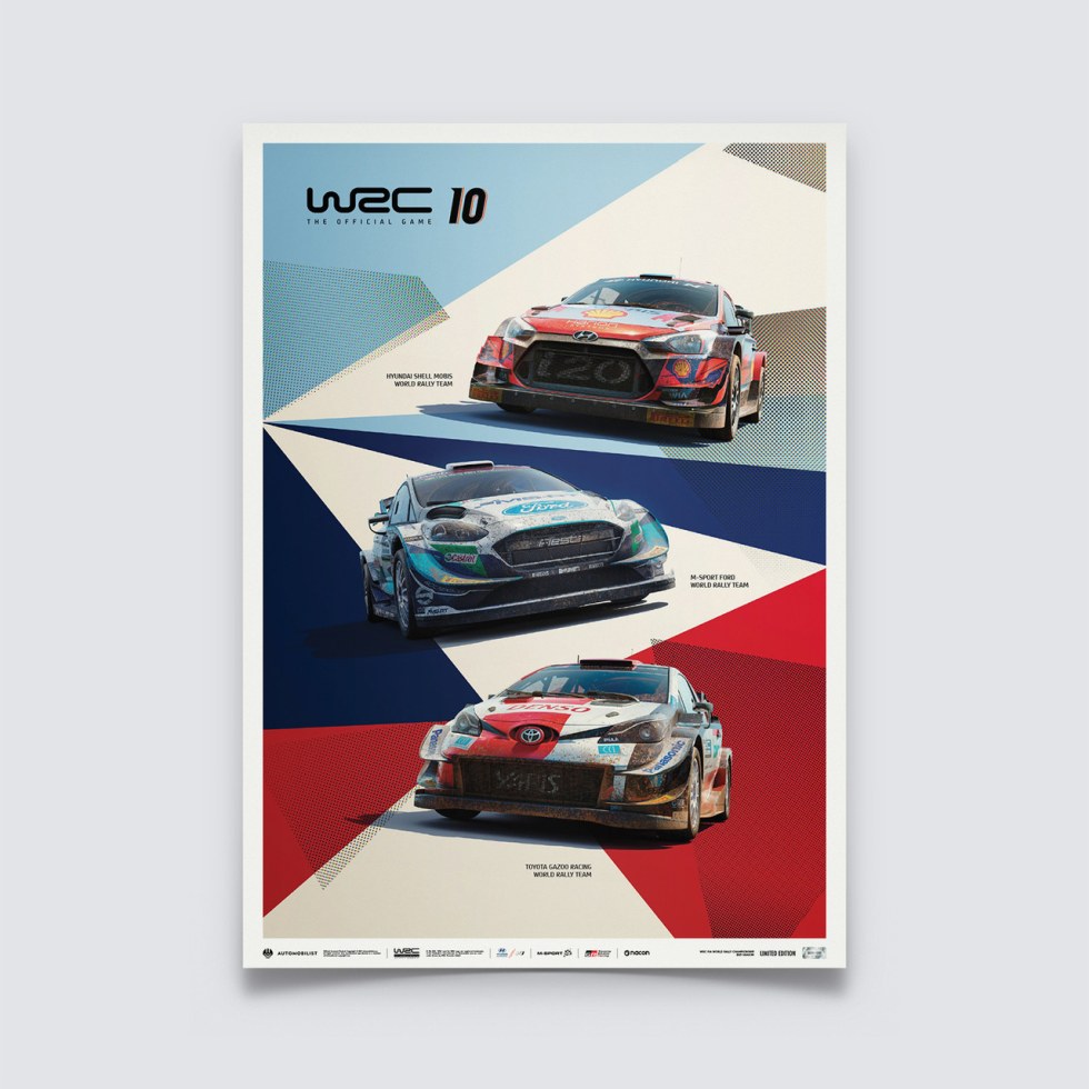 WRC 10 - THE OFFICIAL GAME COVER | LIMITED EDITION - Další zboží F1 Plakáty