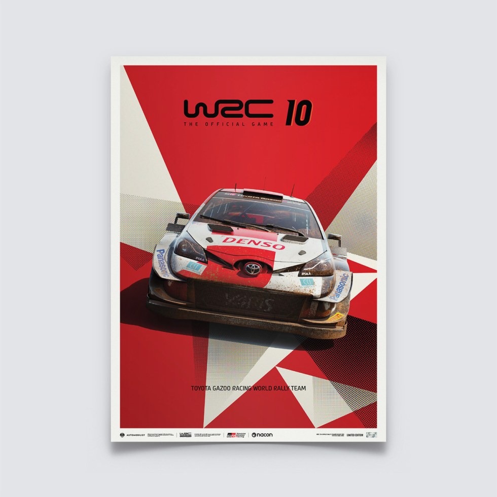 WRC 10 - TOYOTA - THE OFFICIAL GAME COVER | LIMITED EDITION - Další zboží F1 Plakáty
