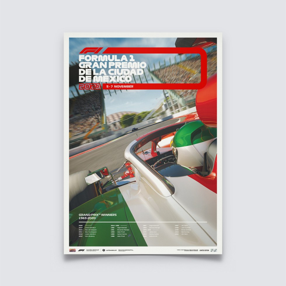 Formula 1® Gran Premio de la Ciudad de México 2021 | Limited Edition - Další zboží F1 Plakáty