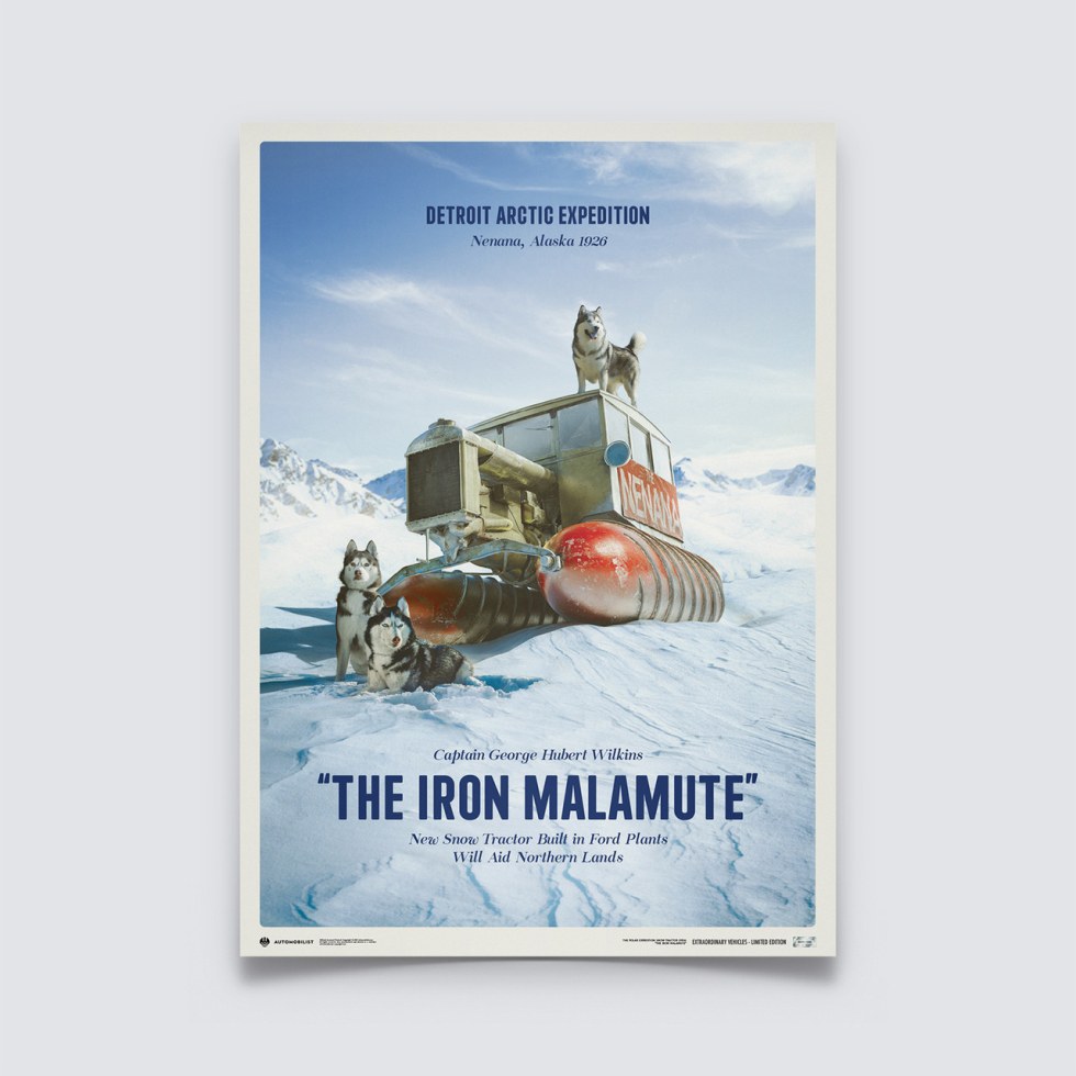 Detroit Arctic Expedition 1926 - The Iron Malamute | Limited Edition - Další zboží F1 Plakáty