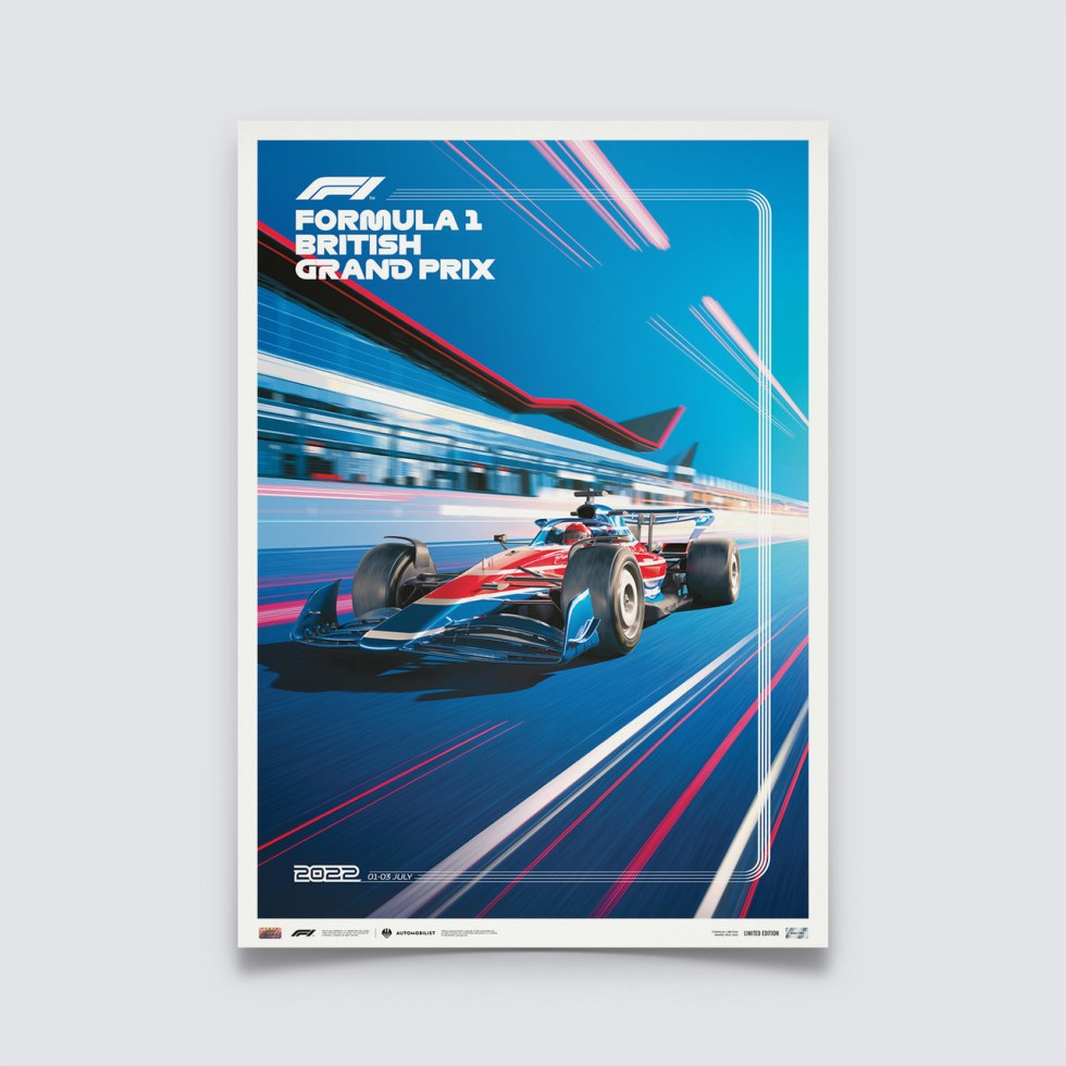 Automobilist Posters | Formula 1 British Grand Prix - 2022 | Limited Edition - Další zboží F1 Plakáty