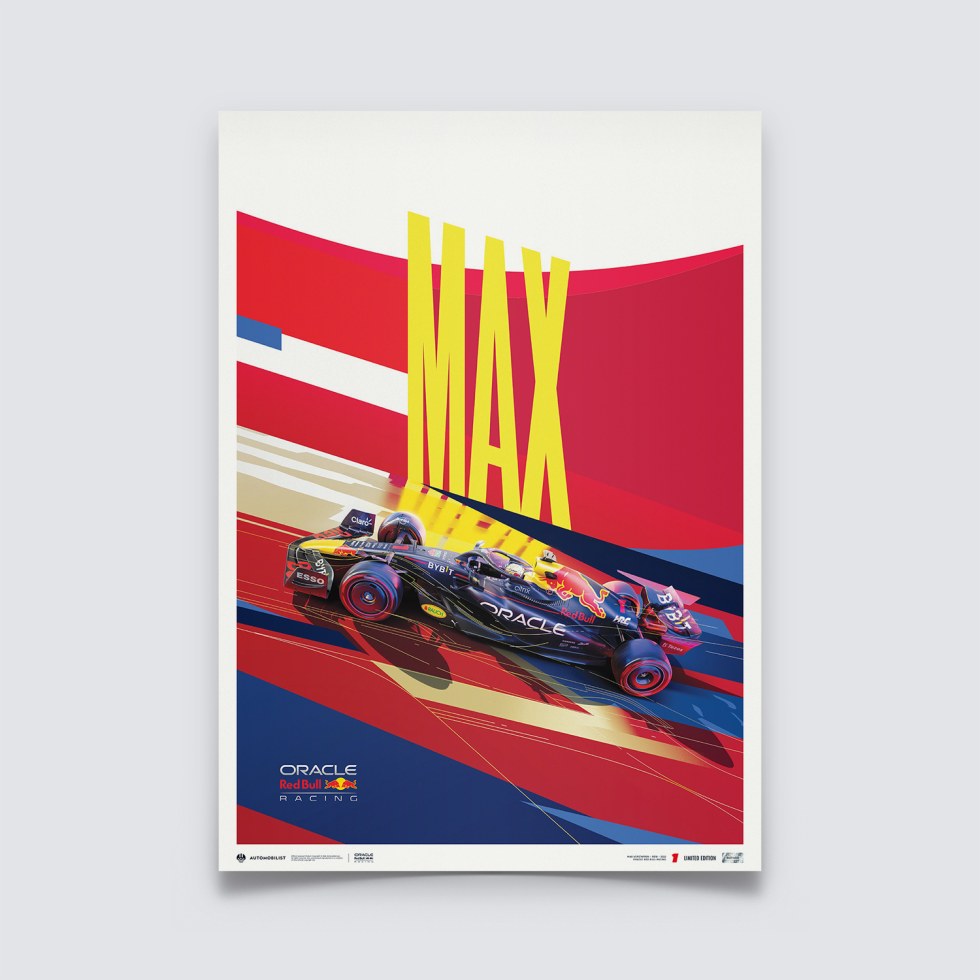 Automobilist Posters | Oracle Red Bull Racing - Max Verstappen - 2022 | Limited Edition - Další zboží F1 Plakáty