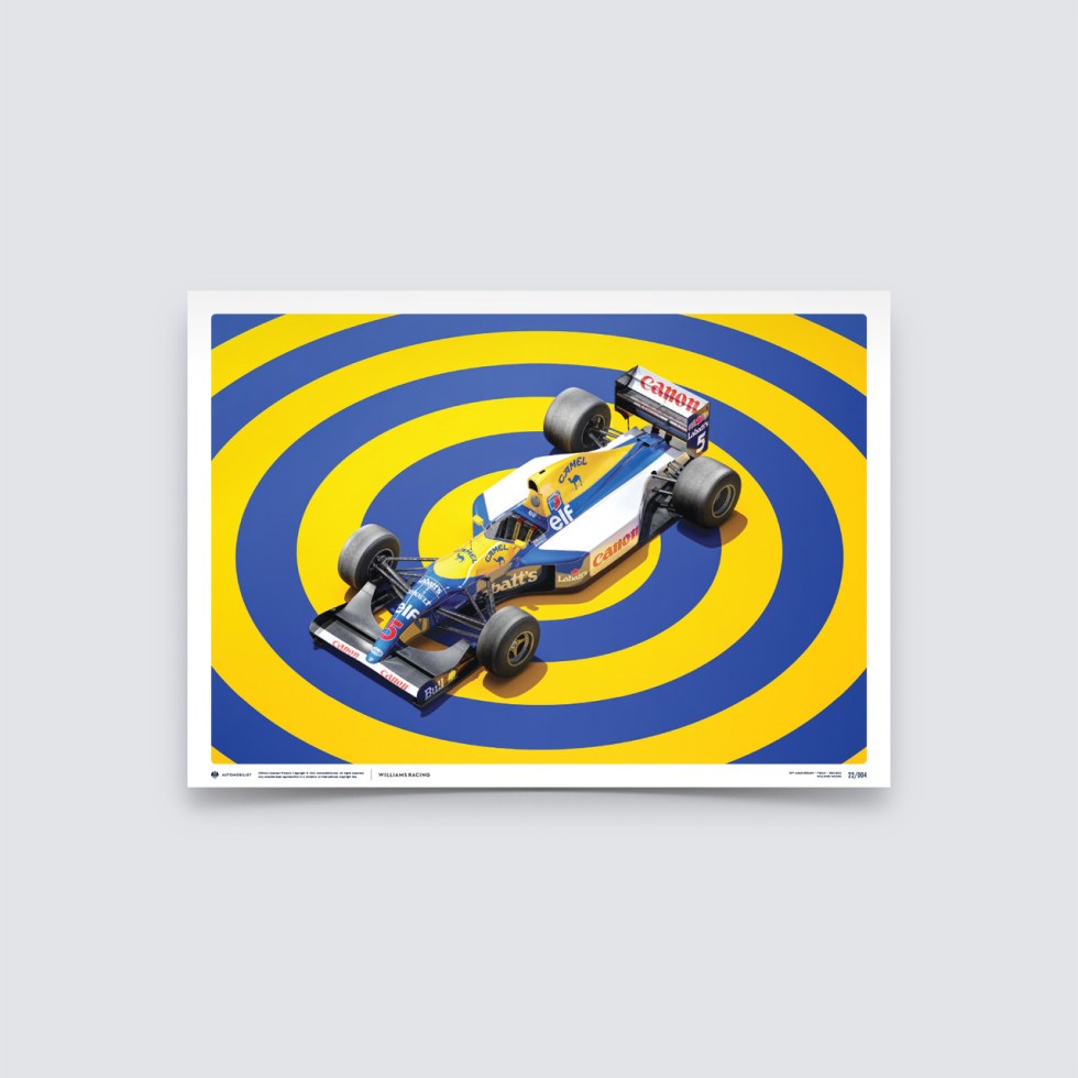 Automobilist Posters | Williams Racing - FW14B - F1® World Drivers´ & Constructors´ Champion - 1992 | Mini Poster - Další zboží F1 Plakáty