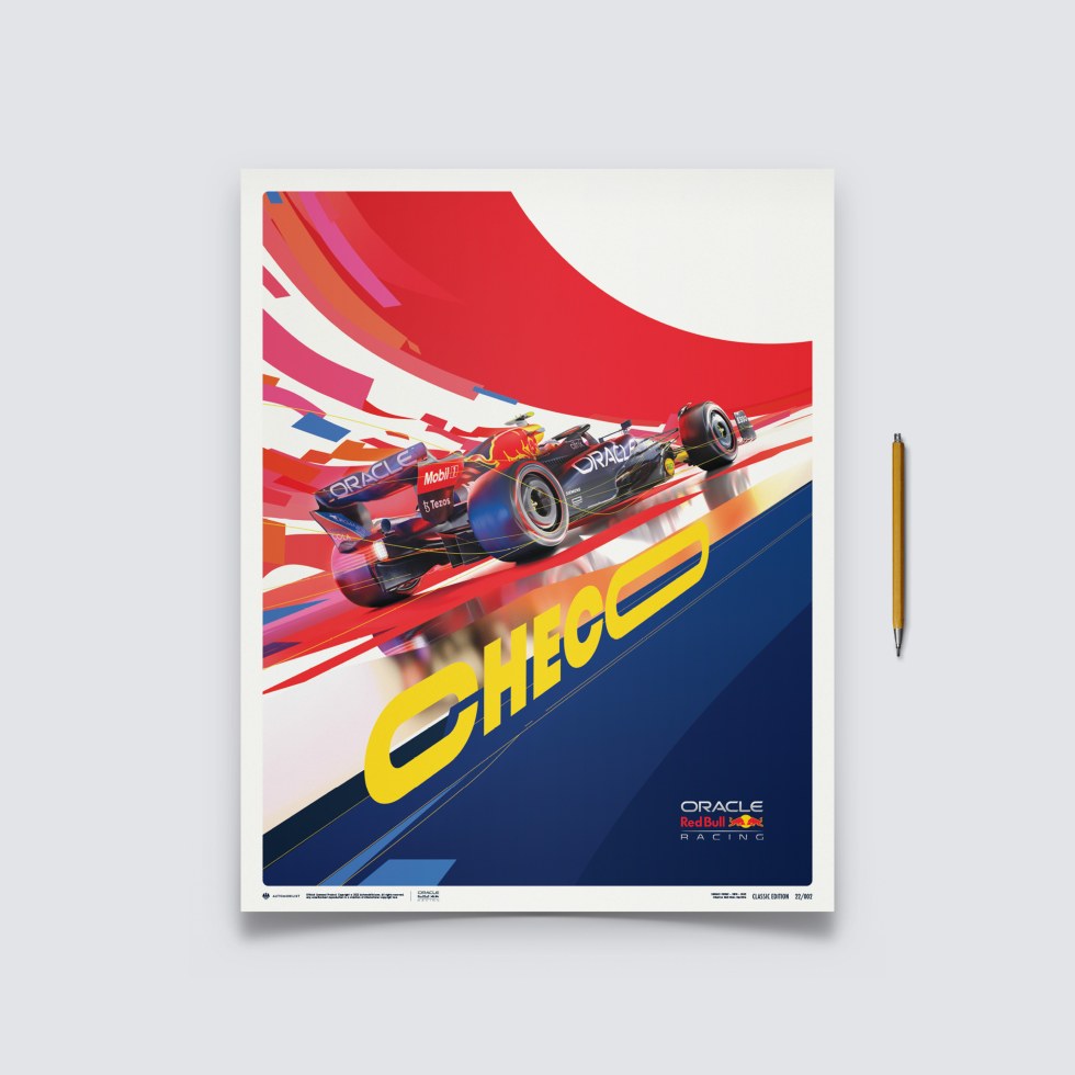 Automobilist Posters | Oracle Red Bull Racing - Sergio Pérez - 2022, Classic Edition, 40 x 50 cm - Další zboží F1 Plakáty
