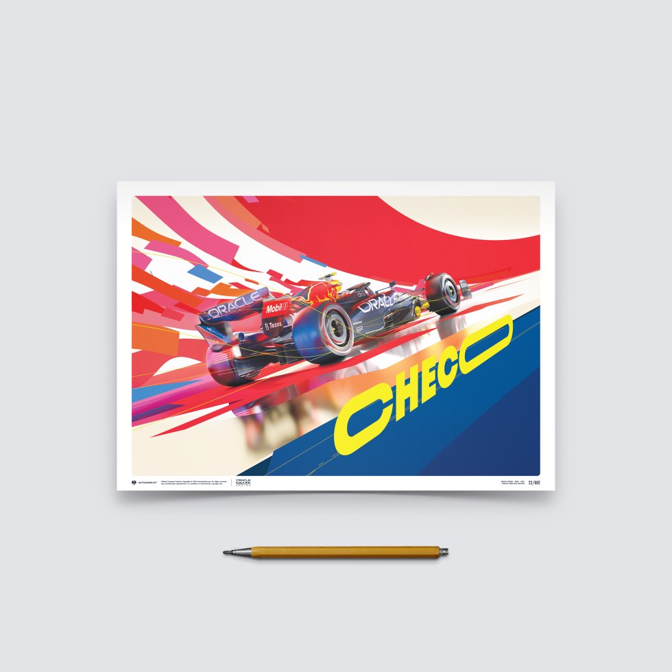 Automobilist Posters | Oracle Red Bull Racing - Sergio Pérez - 2022, Mini Edition, 21 x 30 cm - Další zboží F1 Plakáty