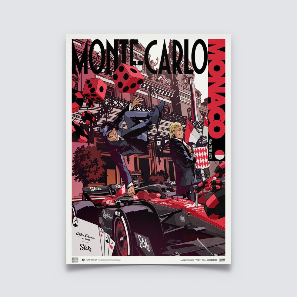 Automobilist Posters | Alfa Romeo F1 Team Stake - Monaco - 2023 - Další zboží F1 Plakáty