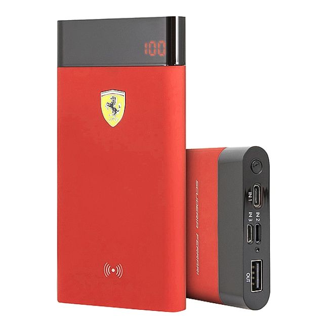 Ferrari Power banka bezdrátová SF 8000mAh červená - Doplňky