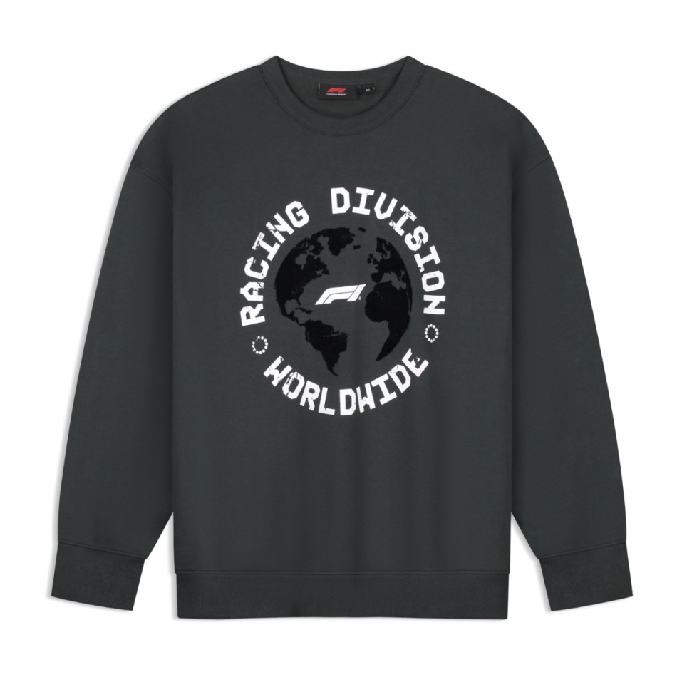 Formule 1 pánská mikina Division Worldwide Graphic black 2026 - F1 mikiny, bundy